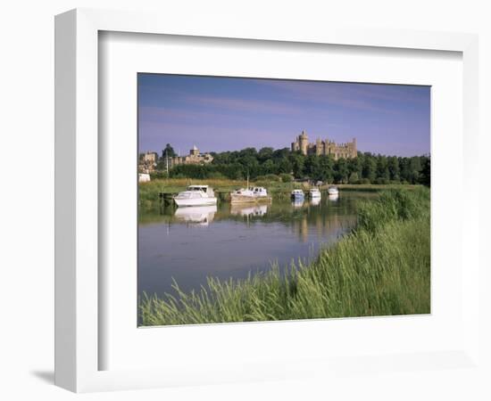 River Arun and Castle, Arundel, West Sussex, England, United Kingdom-John Miller-Framed Photographic Print