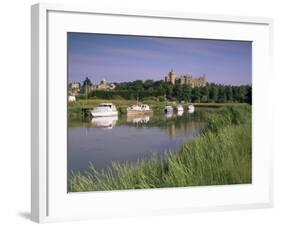 River Arun and Castle, Arundel, West Sussex, England, United Kingdom-John Miller-Framed Photographic Print