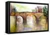 River Arun, Sussex-Karen Armitage-Framed Stretched Canvas