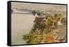 River at Bhainnsrorgarh-Tim Scott Bolton-Framed Stretched Canvas