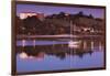 River at dusk, San Vicente de la Barquera, Cantabria Province, Spain-null-Framed Photographic Print