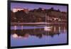 River at dusk, San Vicente de la Barquera, Cantabria Province, Spain-null-Framed Photographic Print