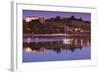 River at dusk, San Vicente de la Barquera, Cantabria Province, Spain-null-Framed Photographic Print