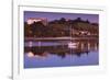 River at dusk, San Vicente de la Barquera, Cantabria Province, Spain-null-Framed Photographic Print