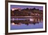 River at dusk, San Vicente de la Barquera, Cantabria Province, Spain-null-Framed Photographic Print