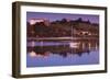 River at dusk, San Vicente de la Barquera, Cantabria Province, Spain-null-Framed Photographic Print