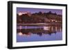 River at dusk, San Vicente de la Barquera, Cantabria Province, Spain-null-Framed Photographic Print