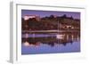 River at dusk, San Vicente de la Barquera, Cantabria Province, Spain-null-Framed Photographic Print