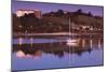 River at dusk, San Vicente de la Barquera, Cantabria Province, Spain-null-Mounted Photographic Print