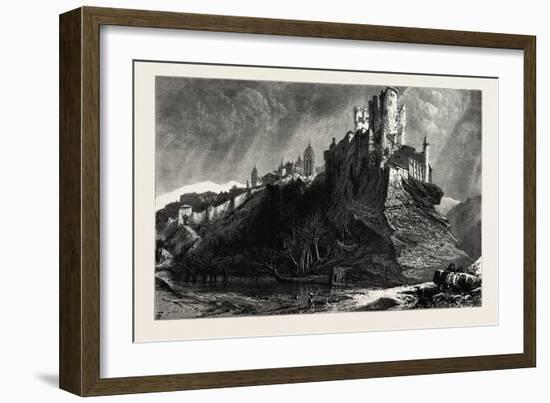 River, At, Segovia, And, Alcazar, Spain, 19th Century-null-Framed Giclee Print