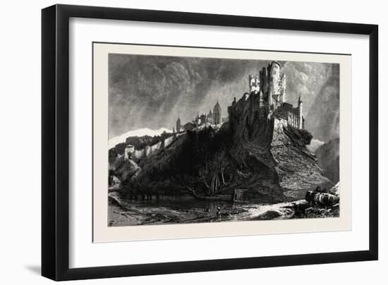 River, At, Segovia, And, Alcazar, Spain, 19th Century-null-Framed Giclee Print