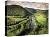 River Aveyron Near St. Antonin Noble Val, Midi Pyrenees, France-Michael Busselle-Stretched Canvas