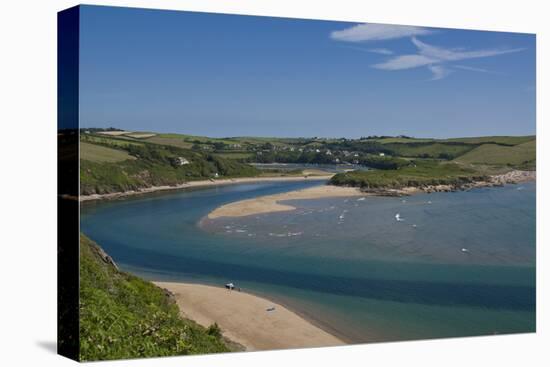 River Avon Bigbury estuary-Charles Bowman-Stretched Canvas