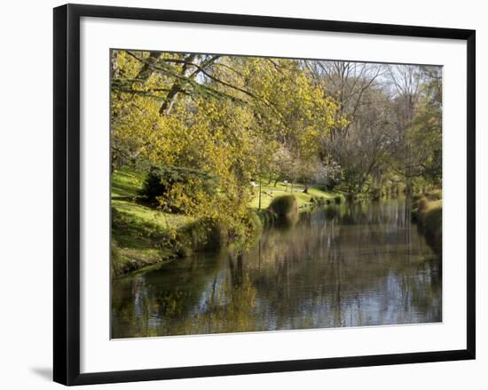 River Avon in Botanic Gardens, Christchurch, Canterbury, South Island, New Zealand, Pacific-Nick Servian-Framed Photographic Print