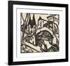 River Bank at Elisabeth - Berlin-Ernst Ludwig Kirchner-Framed Premium Giclee Print