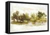 River Bank Bend-Art Licensing Studio-Framed Stretched Canvas