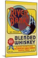 River Bank Blended Whiskey-null-Mounted Art Print