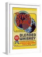 River Bank Blended Whiskey-null-Framed Art Print
