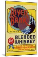 River Bank Blended Whiskey-null-Mounted Art Print