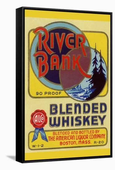 River Bank Blended Whiskey-null-Framed Stretched Canvas