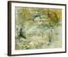 River Bank in Springtime Banks of the Seine with the Pont de Clichy in the Spring-Vincent Van Gogh-Framed Art Print