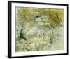 River Bank in Springtime Banks of the Seine with the Pont de Clichy in the Spring-Vincent Van Gogh-Framed Art Print