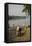 River Bank of Perfume River, Hue, Thua Thien Hue Province, Vietnam, Indochina, Southeast Asia, Asia-Nathalie Cuvelier-Framed Stretched Canvas