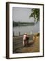 River Bank of Perfume River, Hue, Thua Thien Hue Province, Vietnam, Indochina, Southeast Asia, Asia-Nathalie Cuvelier-Framed Photographic Print