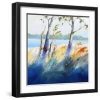 River Bank Shadows-Craig Trewin Penny-Framed Art Print