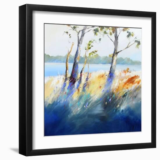 River Bank Shadows-Craig Trewin Penny-Framed Art Print