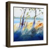 River Bank Shadows-Craig Trewin Penny-Framed Art Print