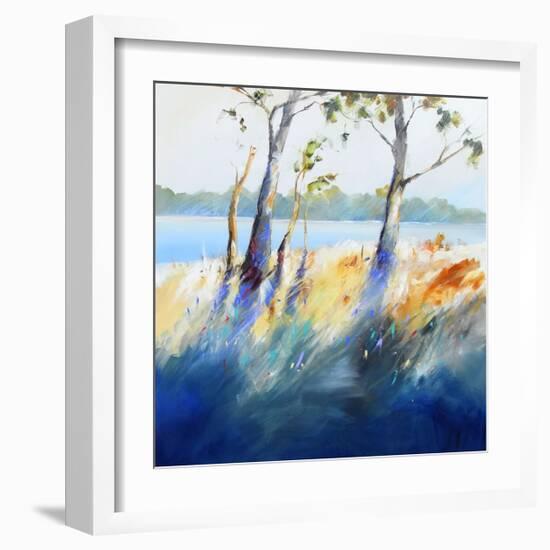 River Bank Shadows-Craig Trewin Penny-Framed Art Print