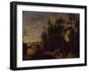 River Bank with Fence-Cornelis Gerritsz Decker-Framed Giclee Print