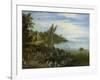 River Bank-Jan Brueghel-Framed Art Print