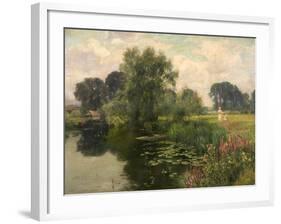 River Banks and River Blossoms, 1909-Henry John Yeend King-Framed Giclee Print