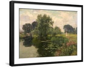 River Banks and River Blossoms, 1909-Henry John Yeend King-Framed Giclee Print