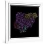 River Basins Of Nigeria In Rainbow Colours-Grasshopper Geography-Framed Giclee Print