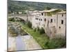 River Bed and Bridge, Lagrasse, Aude, Languedoc-Roussillon, France, Europe-Martin Child-Mounted Photographic Print