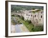 River Bed and Bridge, Lagrasse, Aude, Languedoc-Roussillon, France, Europe-Martin Child-Framed Photographic Print