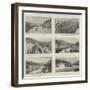 River-Bed Mining in California, the Golden Gate Mine, Feather River-null-Framed Giclee Print