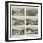 River-Bed Mining in California, the Golden Gate Mine, Feather River-null-Framed Giclee Print