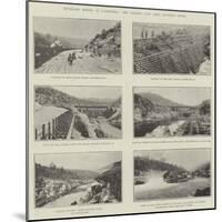 River-Bed Mining in California, the Golden Gate Mine, Feather River-null-Mounted Giclee Print