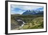 River before the Torres Del Paine National Park, Patagonia, Chile, South America-Michael Runkel-Framed Photographic Print