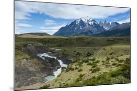 River before the Torres Del Paine National Park, Patagonia, Chile, South America-Michael Runkel-Mounted Photographic Print