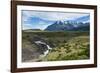 River before the Torres Del Paine National Park, Patagonia, Chile, South America-Michael Runkel-Framed Photographic Print