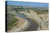 River Bend in the Roosevelt National Park, North Dakota, Usa-Michael Runkel-Stretched Canvas