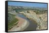 River Bend in the Roosevelt National Park, North Dakota, Usa-Michael Runkel-Framed Stretched Canvas