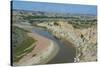 River Bend in the Roosevelt National Park, North Dakota, Usa-Michael Runkel-Stretched Canvas