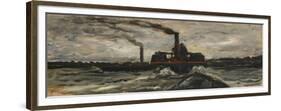 River Boat, c.1860-Charles Francois Daubigny-Framed Giclee Print