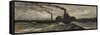 River Boat, c.1860-Charles Francois Daubigny-Framed Stretched Canvas